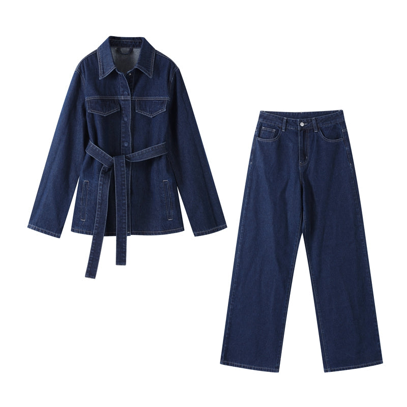 Zweiteiliges Denim-Set