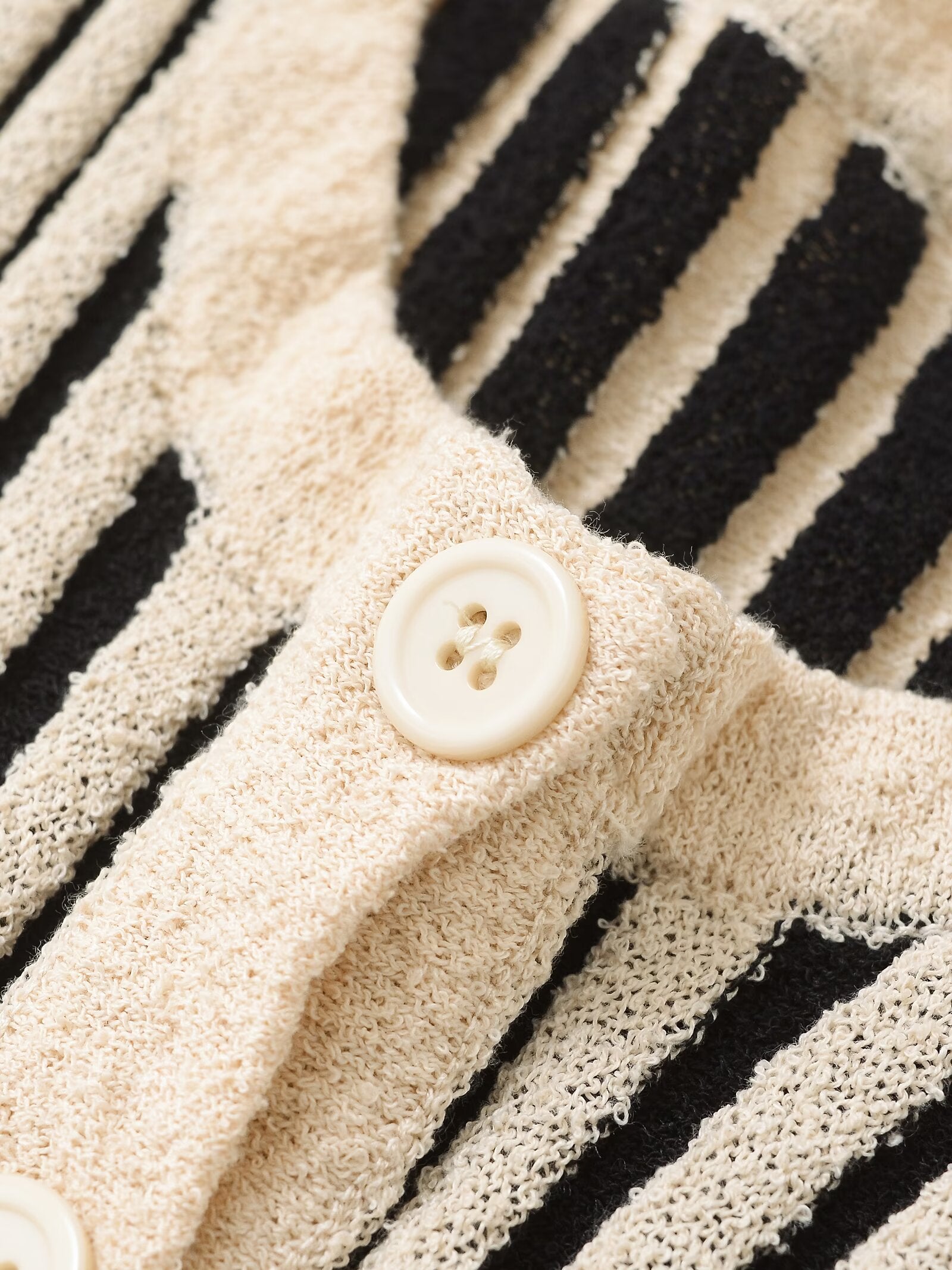 2 Pieces-Set gestreift aus Feinstrick