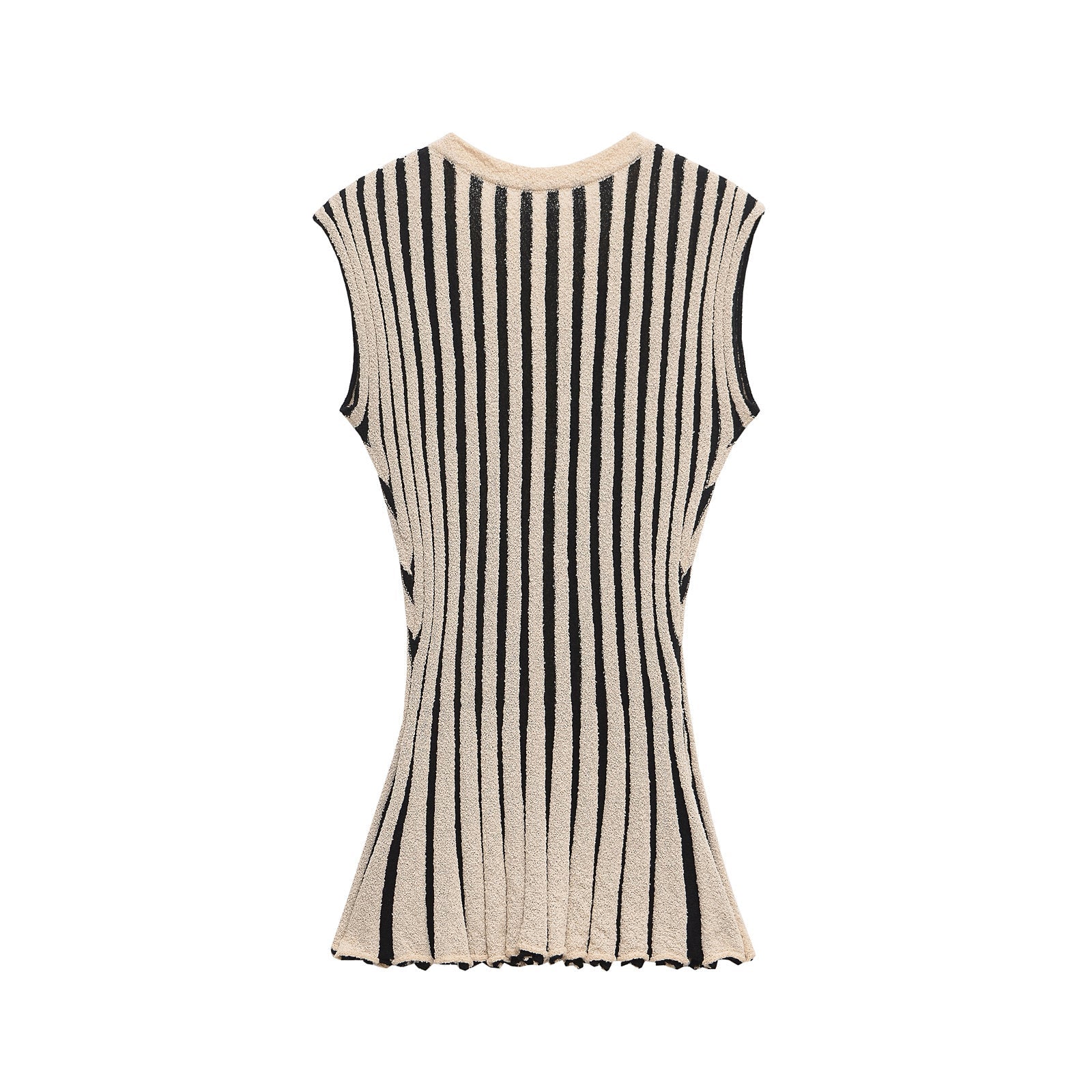 2 Pieces-Set gestreift aus Feinstrick