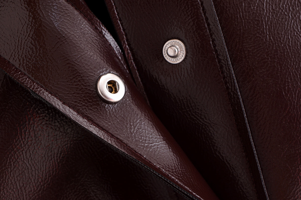 Kunstleder Set mit Hemd-Jacke und Rock