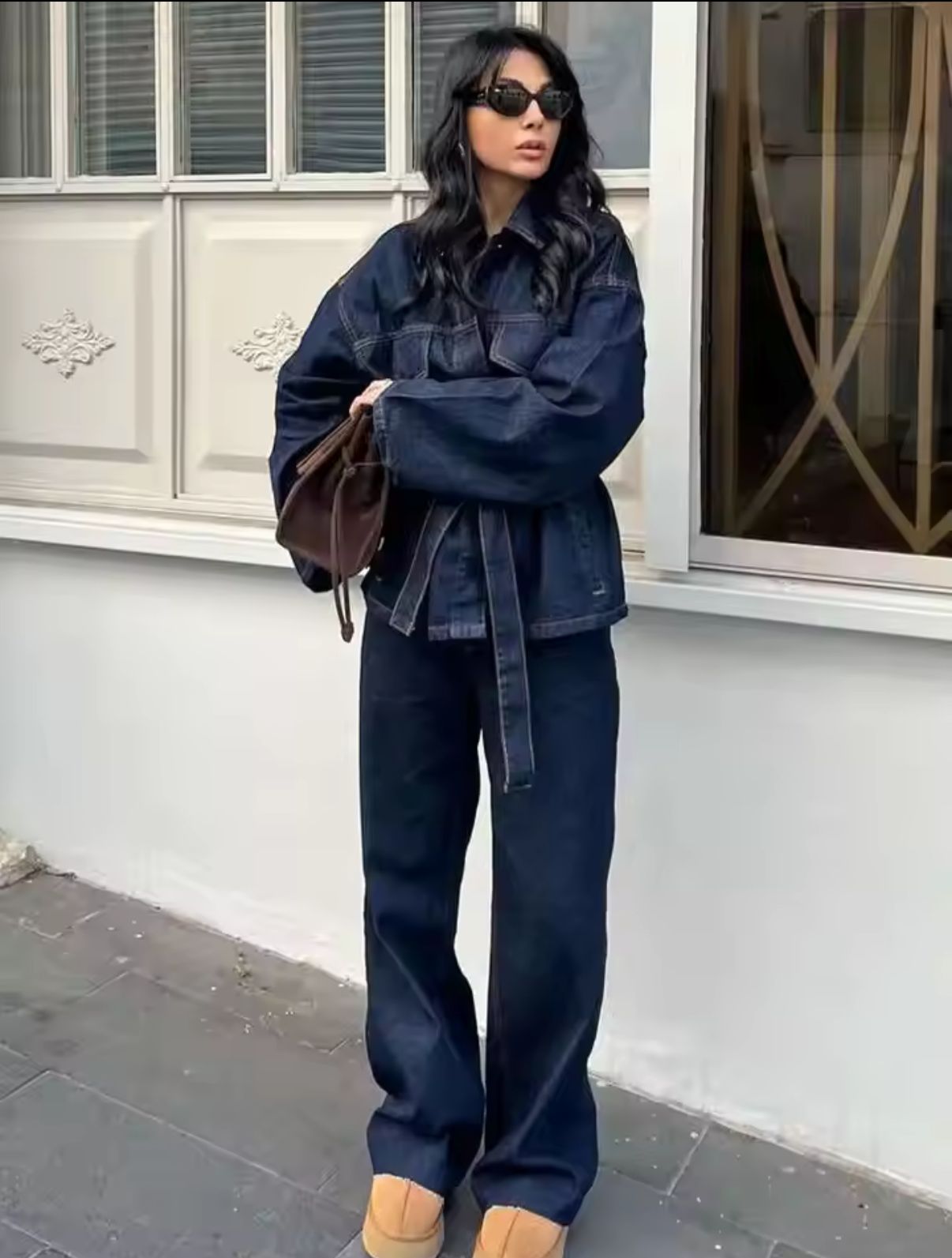 Zweiteiliges Denim-Set